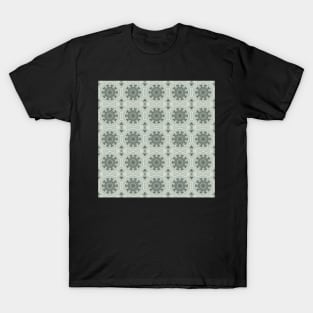 Orchid Mezzotint Intaglio Kaleidoscope pattern 7 T-Shirt